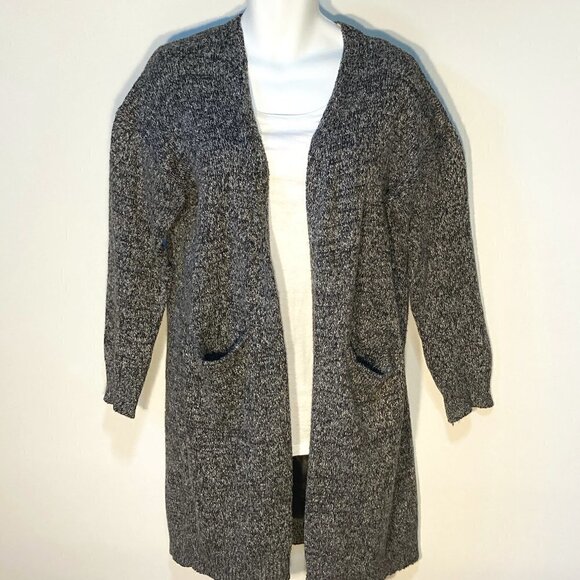 Umgee SZS Heather gray mix oversized slouchy open front cardigan comfy essential - Picture 1 of 8